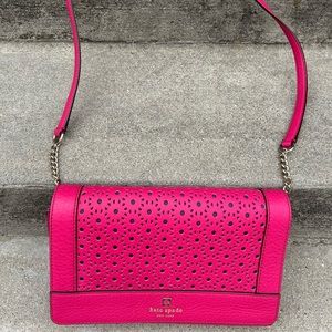 Kate Spade New York Kari Perri Lane Crossbody Purse Shoulder Bag Lazer Cut